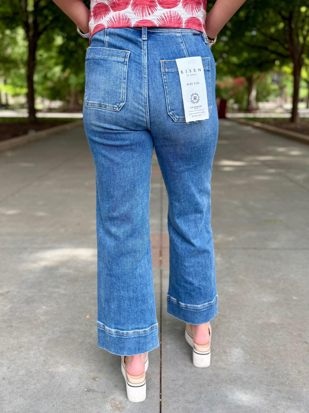 Wren High Rise Wide Leg Cropped Jean by Risen