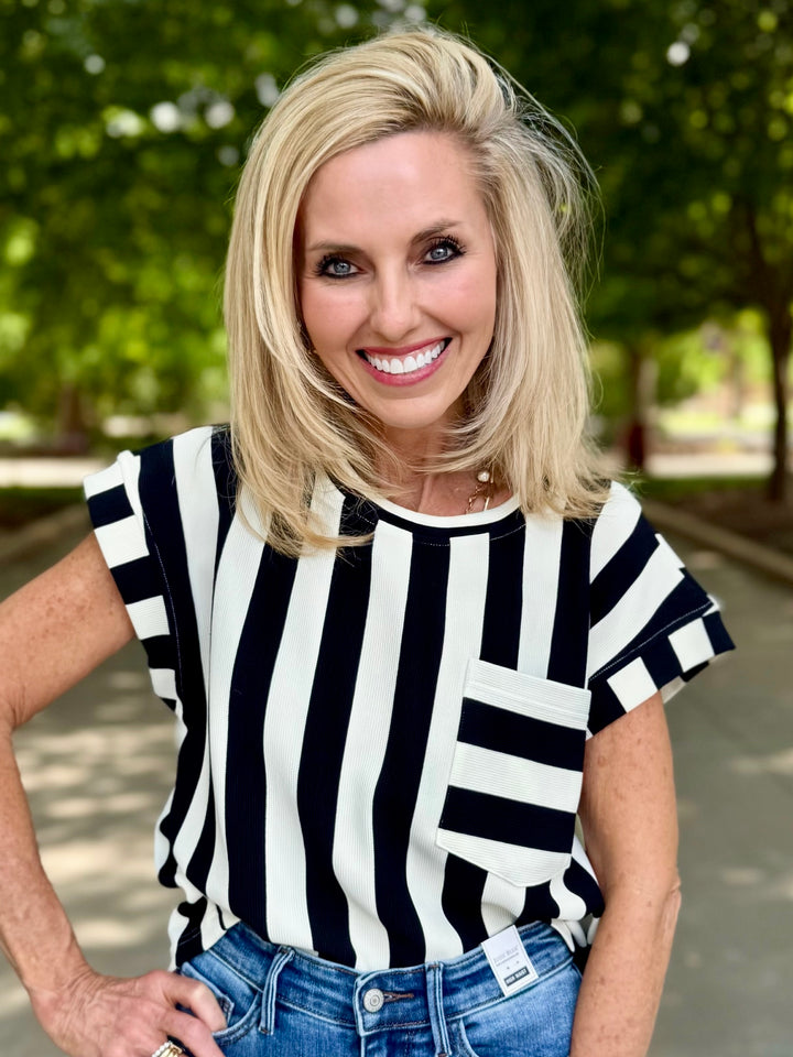 Friday Night Stripes Top
