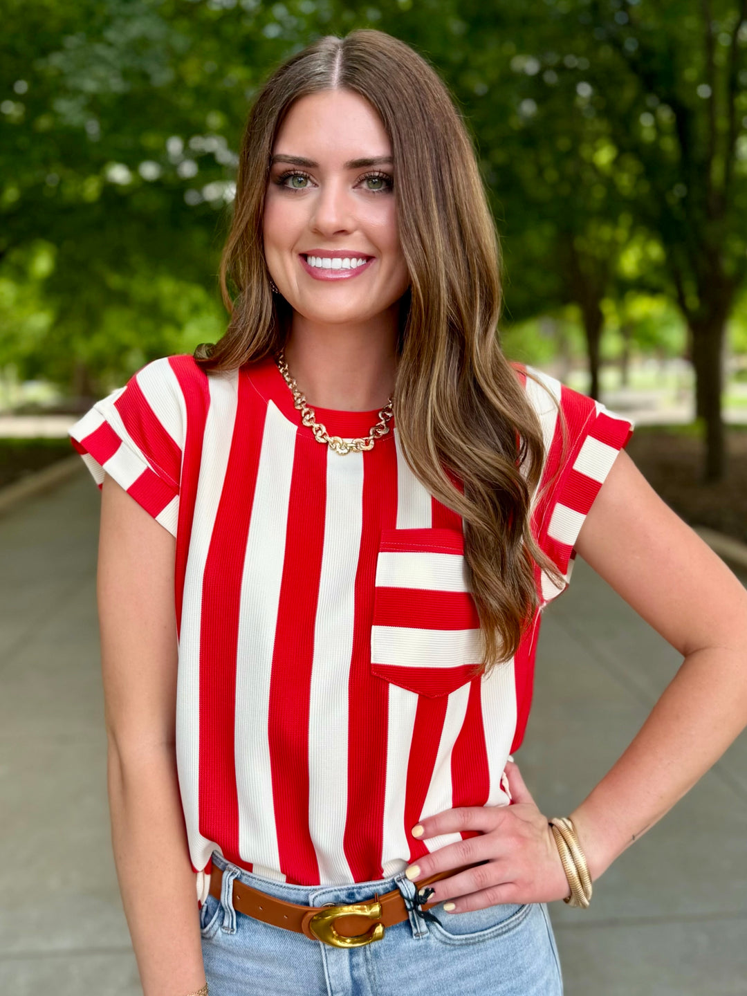 Friday Night Stripes Top