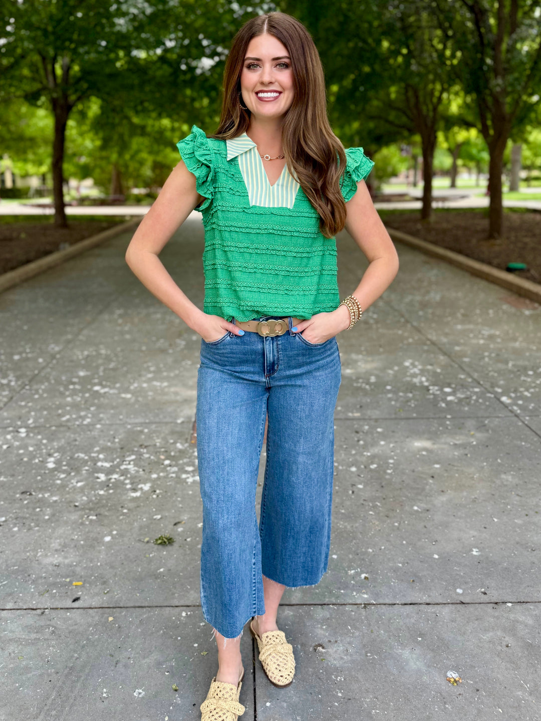 Harley High Rise Cropped Wide Leg Jean by Judy Blue