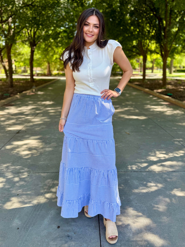 Sail Away Striped Skirt