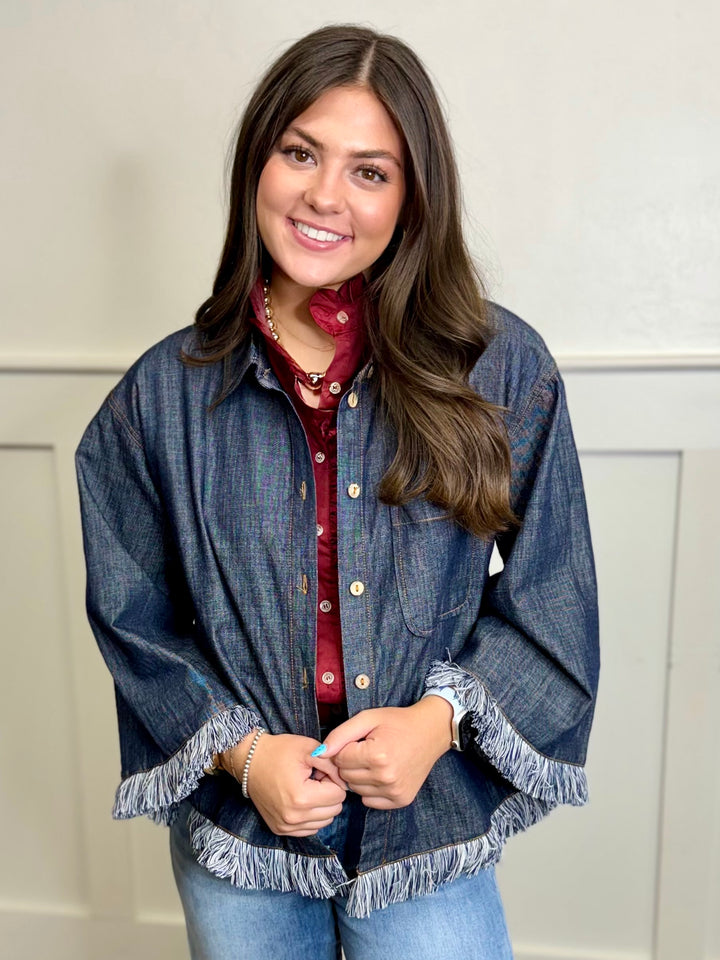 Free Spirit Oversized Denim Top