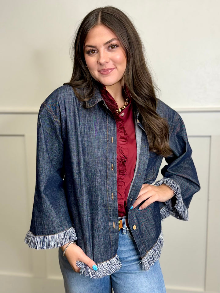 Free Spirit Oversized Denim Top