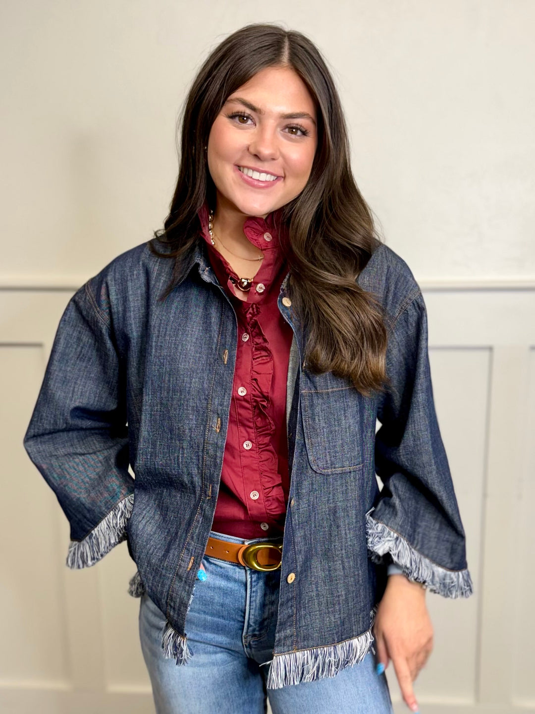 Free Spirit Oversized Denim Top