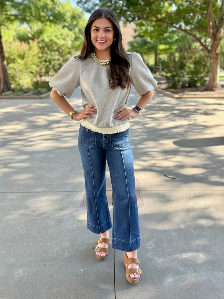 Sleek Statement Puff Sleeve Top