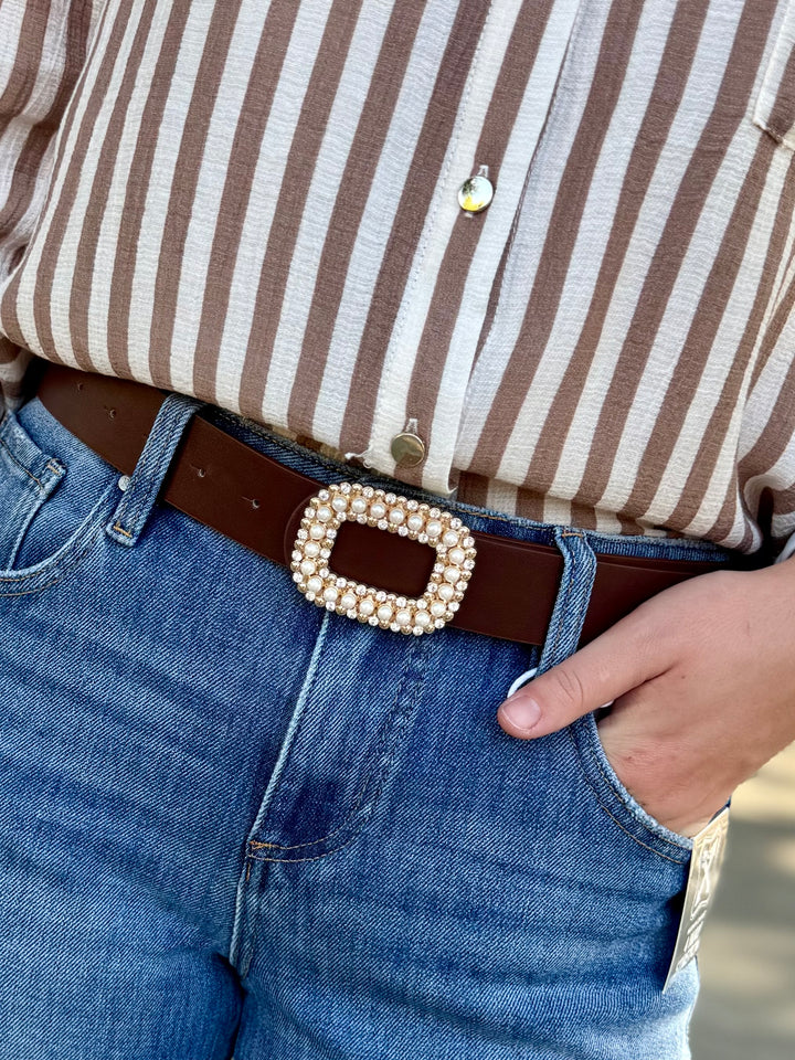 Pearl & Rhinestone Belts