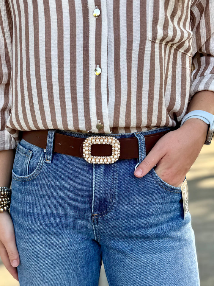 Pearl & Rhinestone Belts