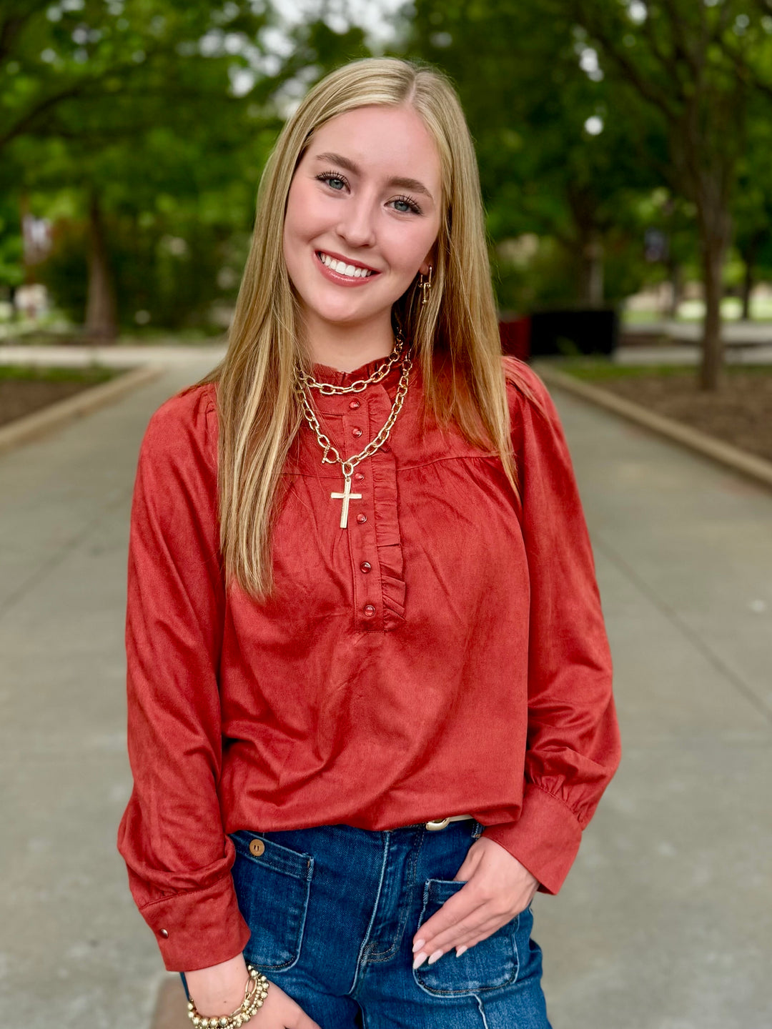 Suede State of Mind Blouse