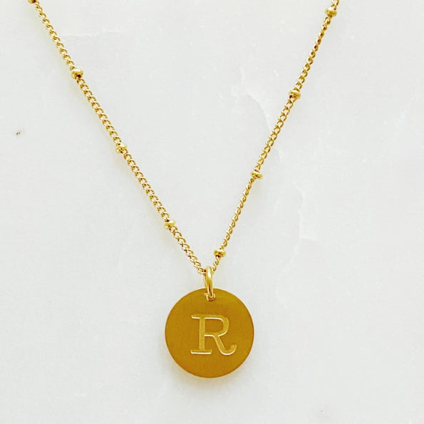 Simple Statement Initial Necklace