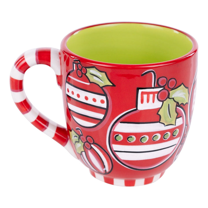 Red & White Ornament Mug