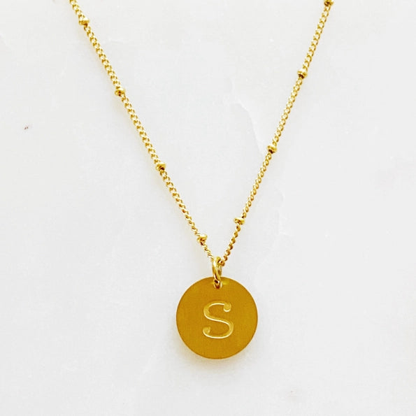 Simple Statement Initial Necklace
