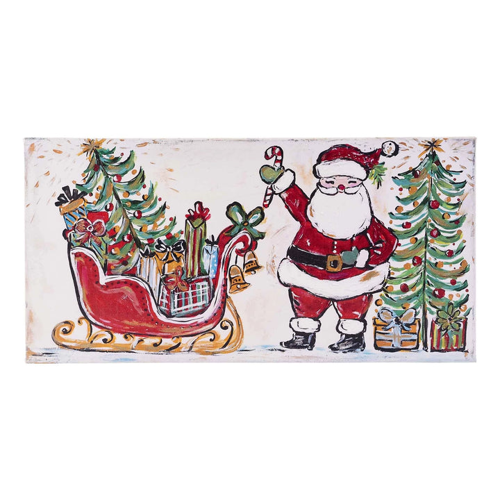 Holly Jolly Santa Canvas