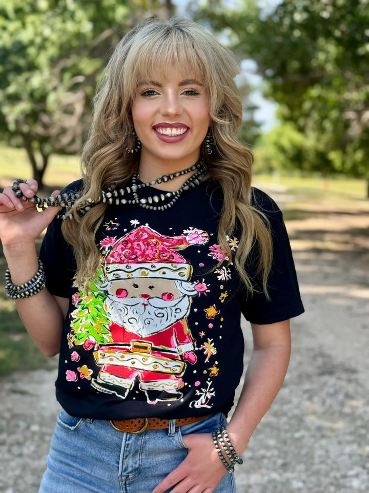 Callie Ann Stelter Santa Claus Tee by Texas True Threads