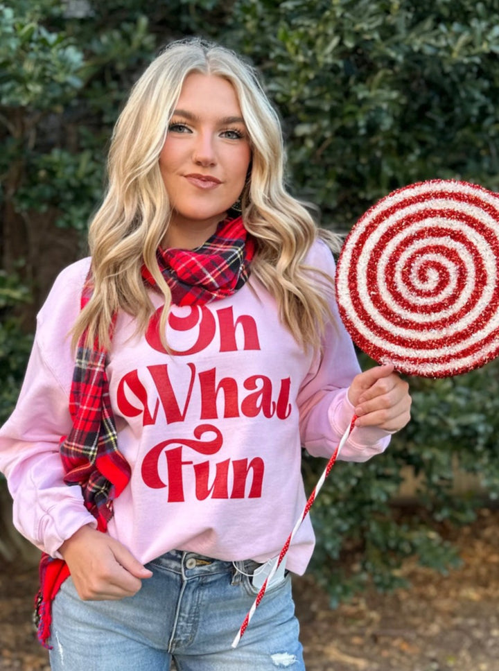 Oh What Fun Sweatshirt by Blessed Buffalo Boutique