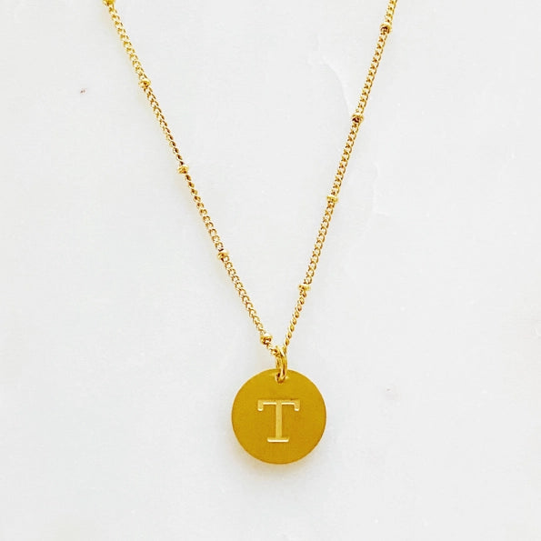 Simple Statement Initial Necklace