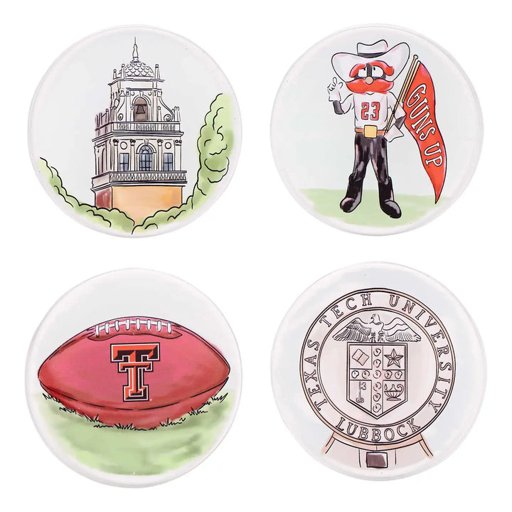 Texas Tech Mascot Coaster Set