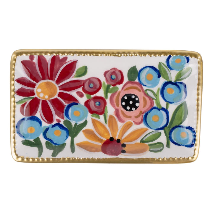Among The Flowers Trinket Tray