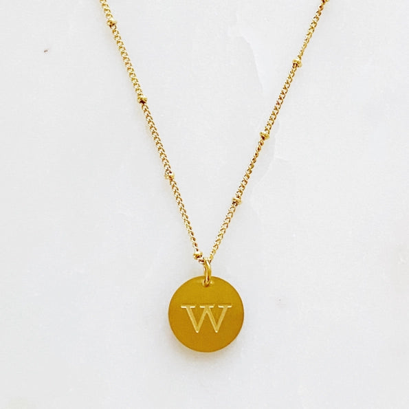 Simple Statement Initial Necklace