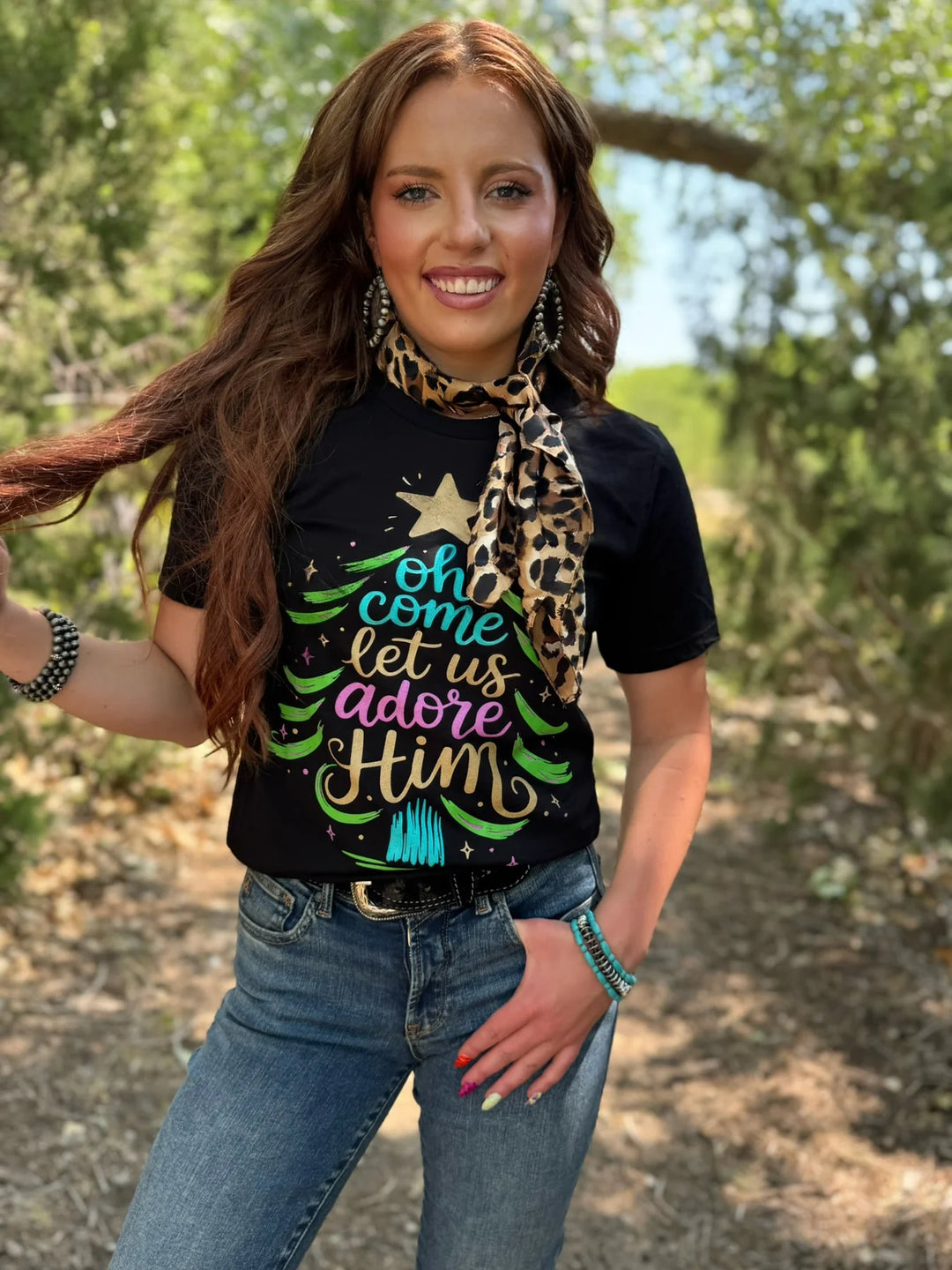 Oh Come Let Us Adore Him Tee by Texas True Threads
