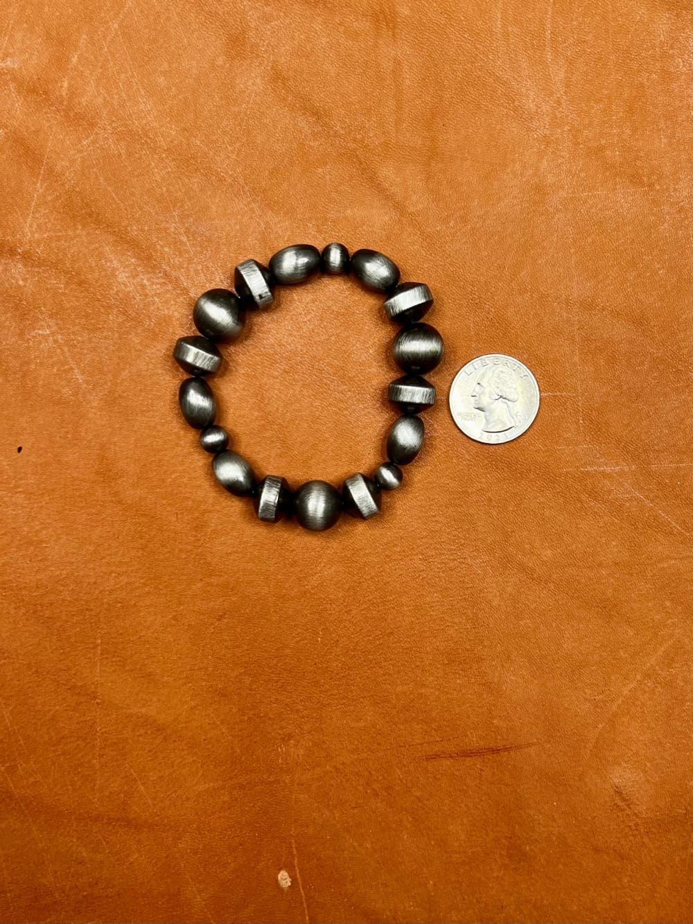 Amarillo Navajo Pearl Bracelet - Silver - bracelet - Texas 