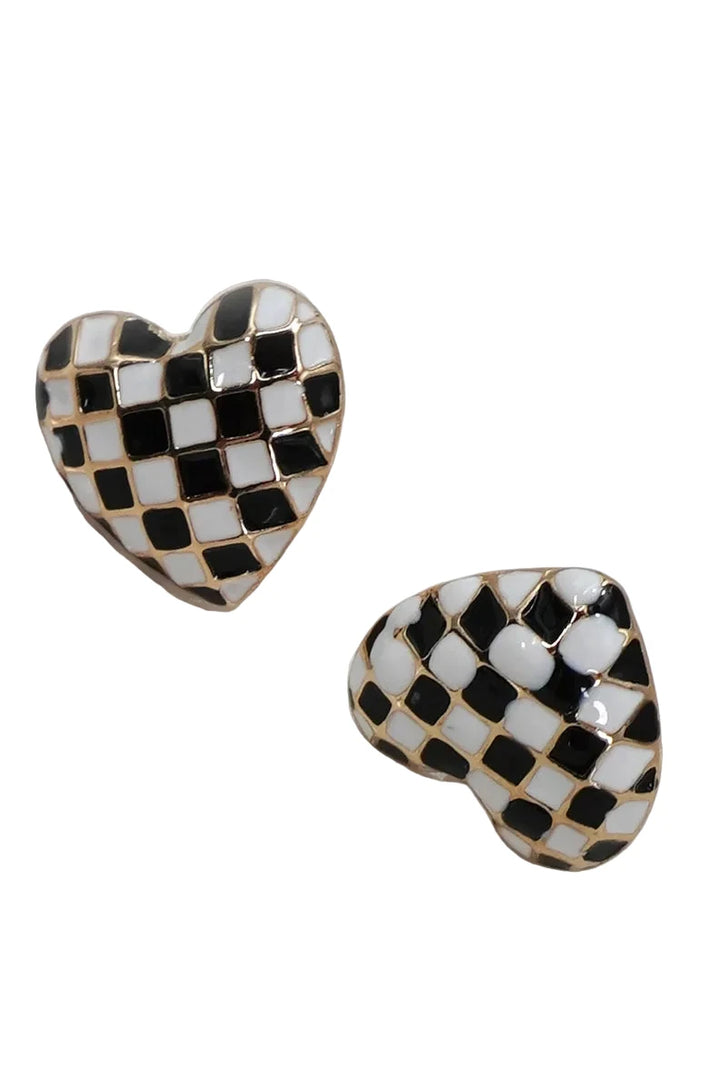 Check Me Out Heart Studs
