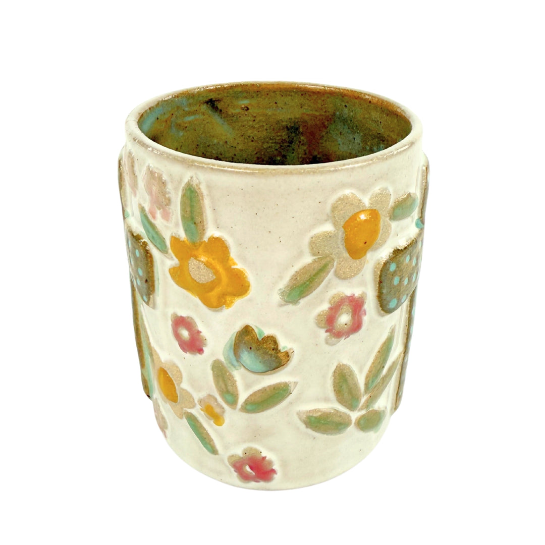 Cross & Flowers Mug