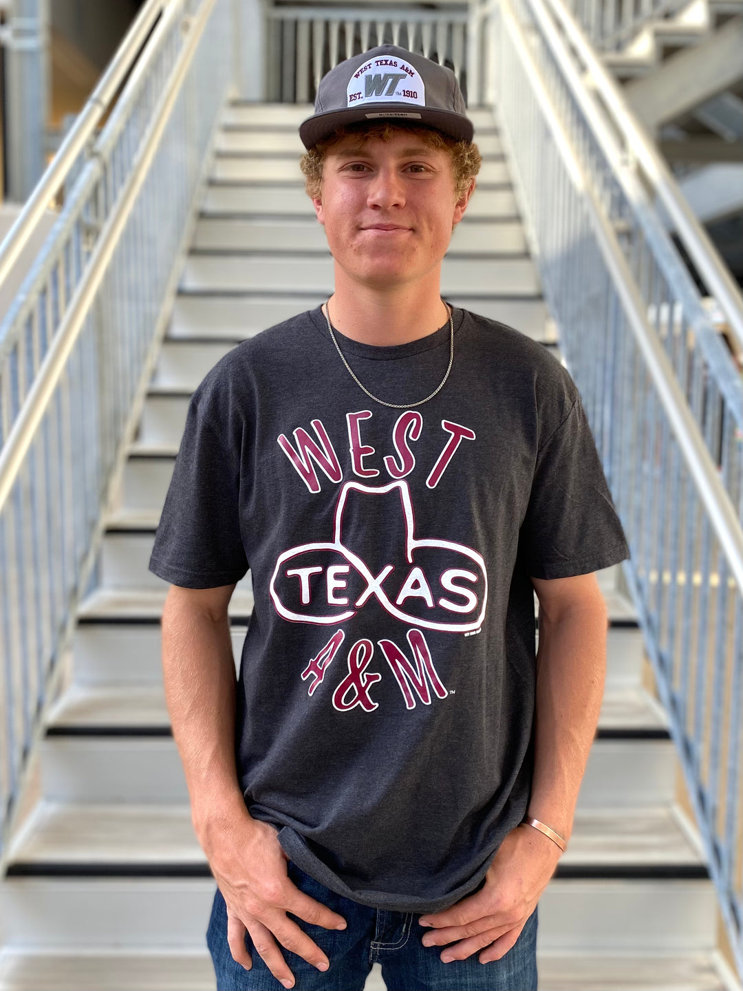 West Texas A&M Grey Hat Tee