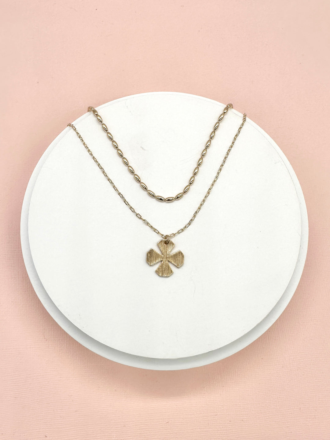 Ema Beaded Pendant Necklace