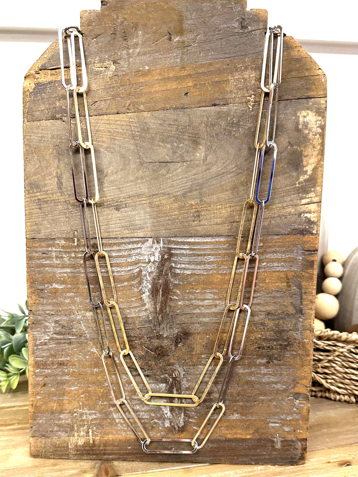 Flynn Paperclip Necklace