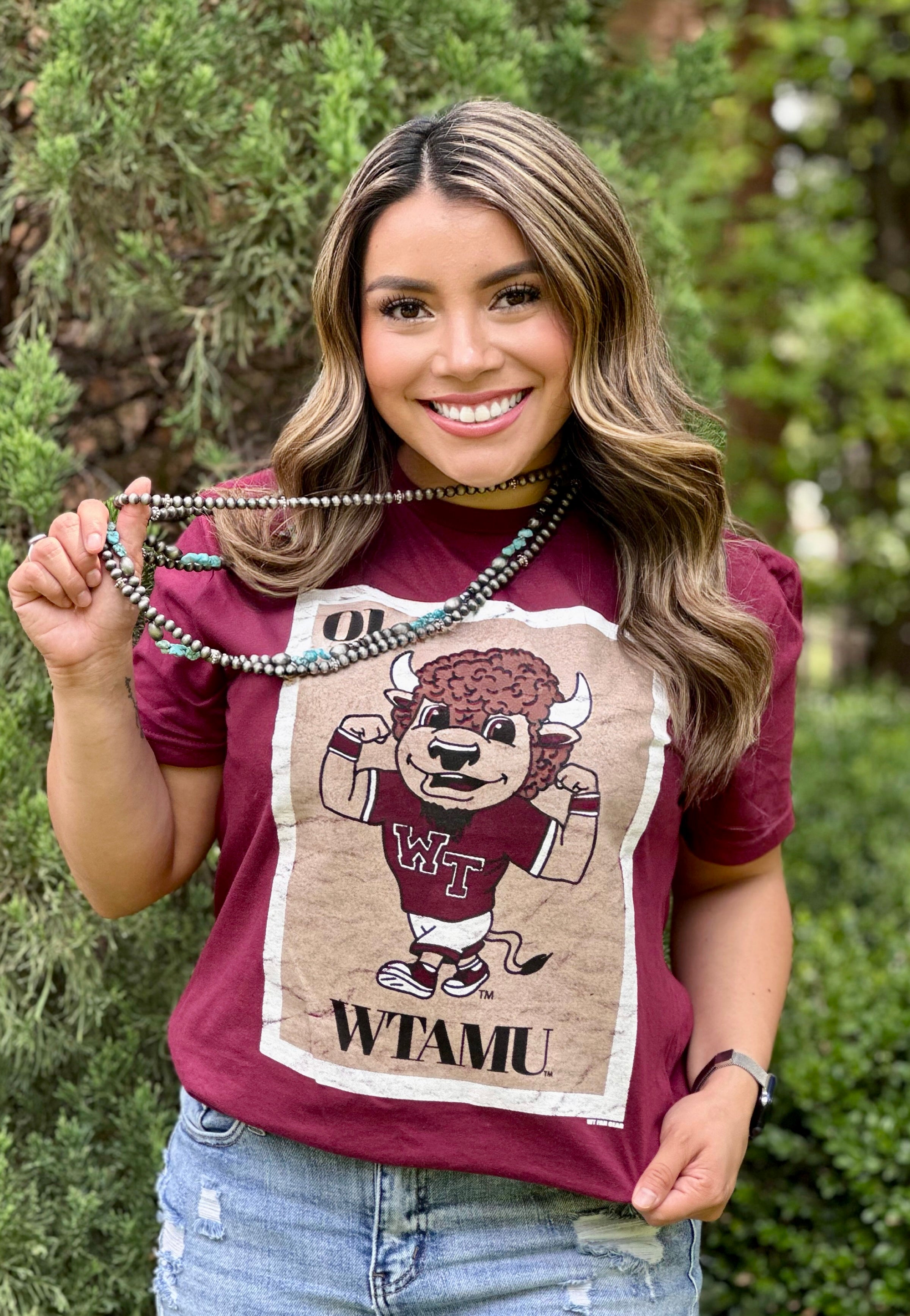 WTAMU Bucky Loteria Card Tee Blessed Buffalo Boutique