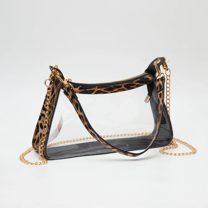 Marilyn Clear Satchel with Chain Strap