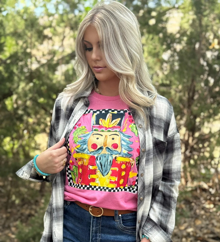 Callie's Checkered Nutcracker Tee by Texas True Threads