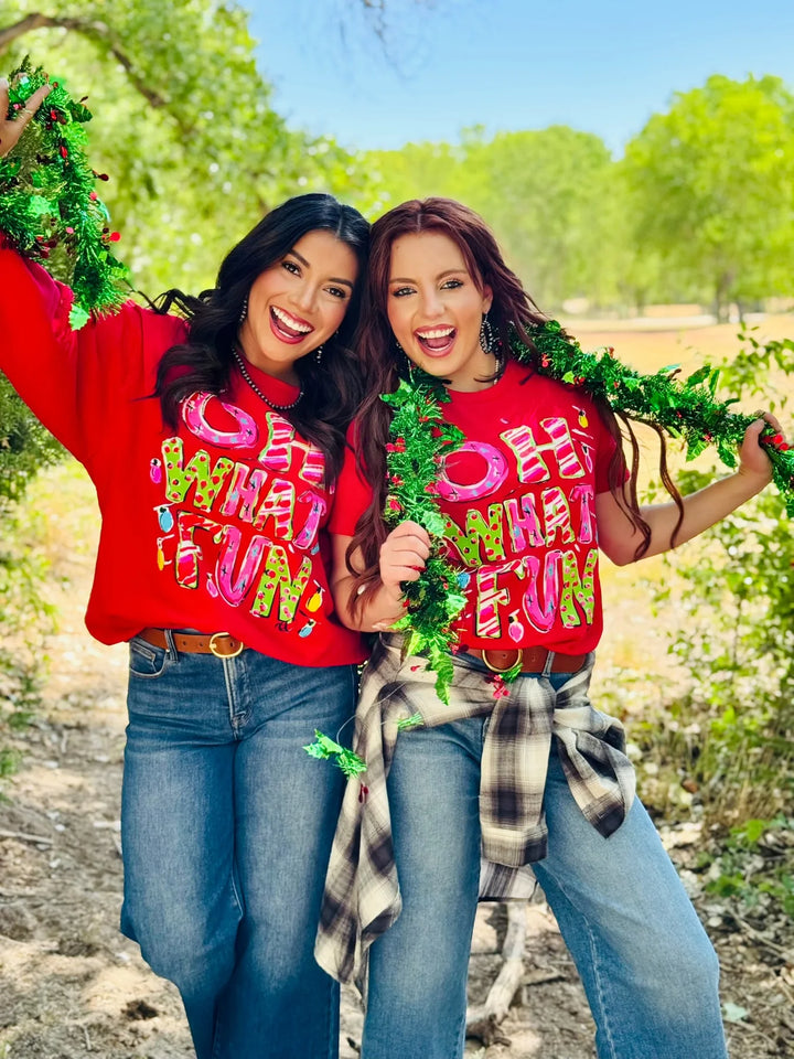 Callie Ann Stelter Oh What Fun SWEATSHIRT by Texas True Threads