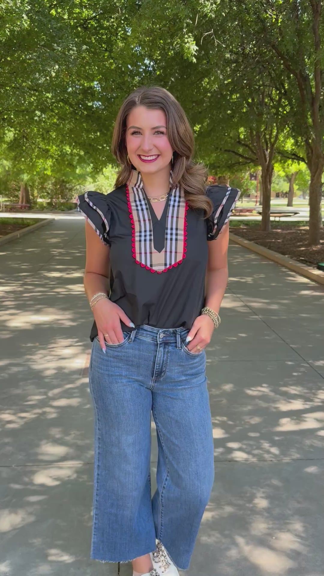 Luxe Look Ruffle Sleeve Top