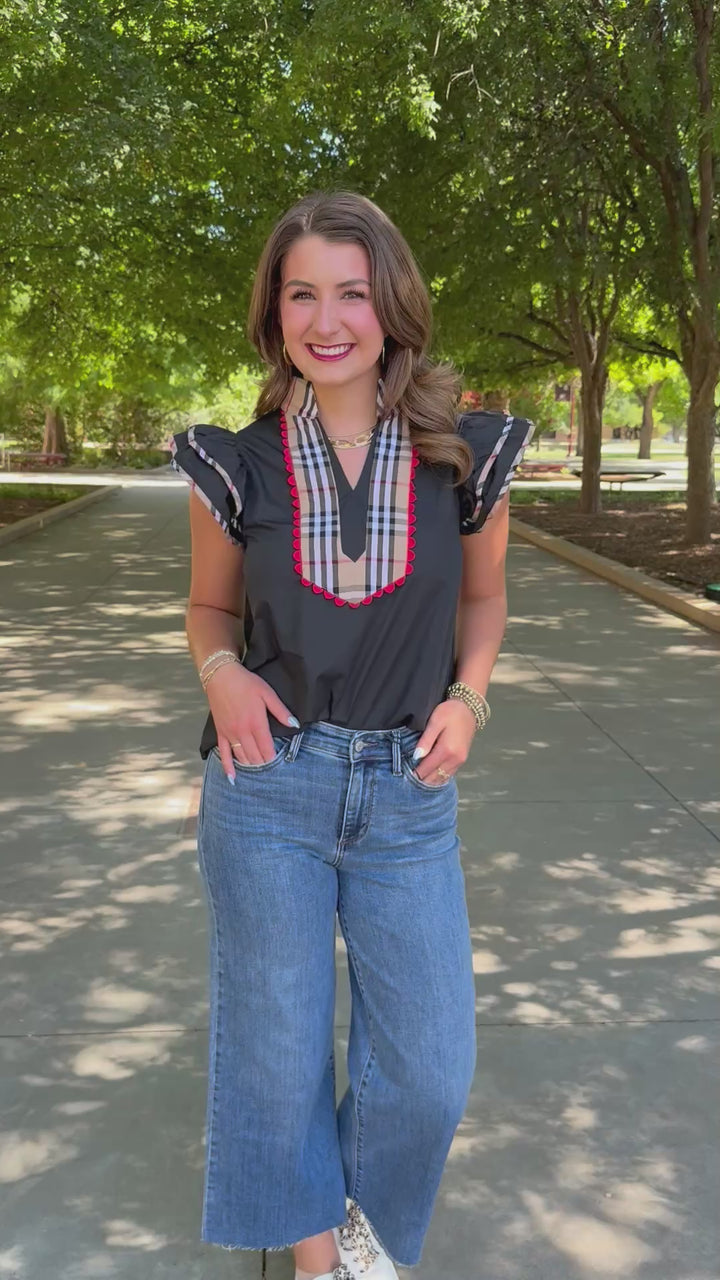 Luxe Look Ruffle Sleeve Top