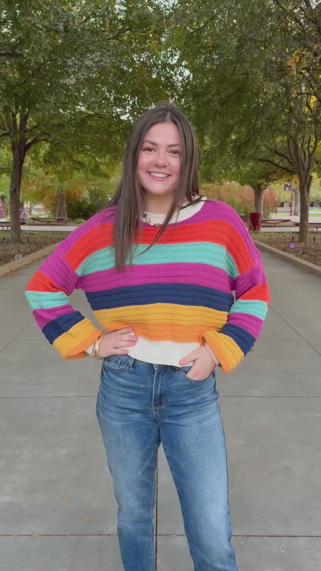 Striped in Color Sweater