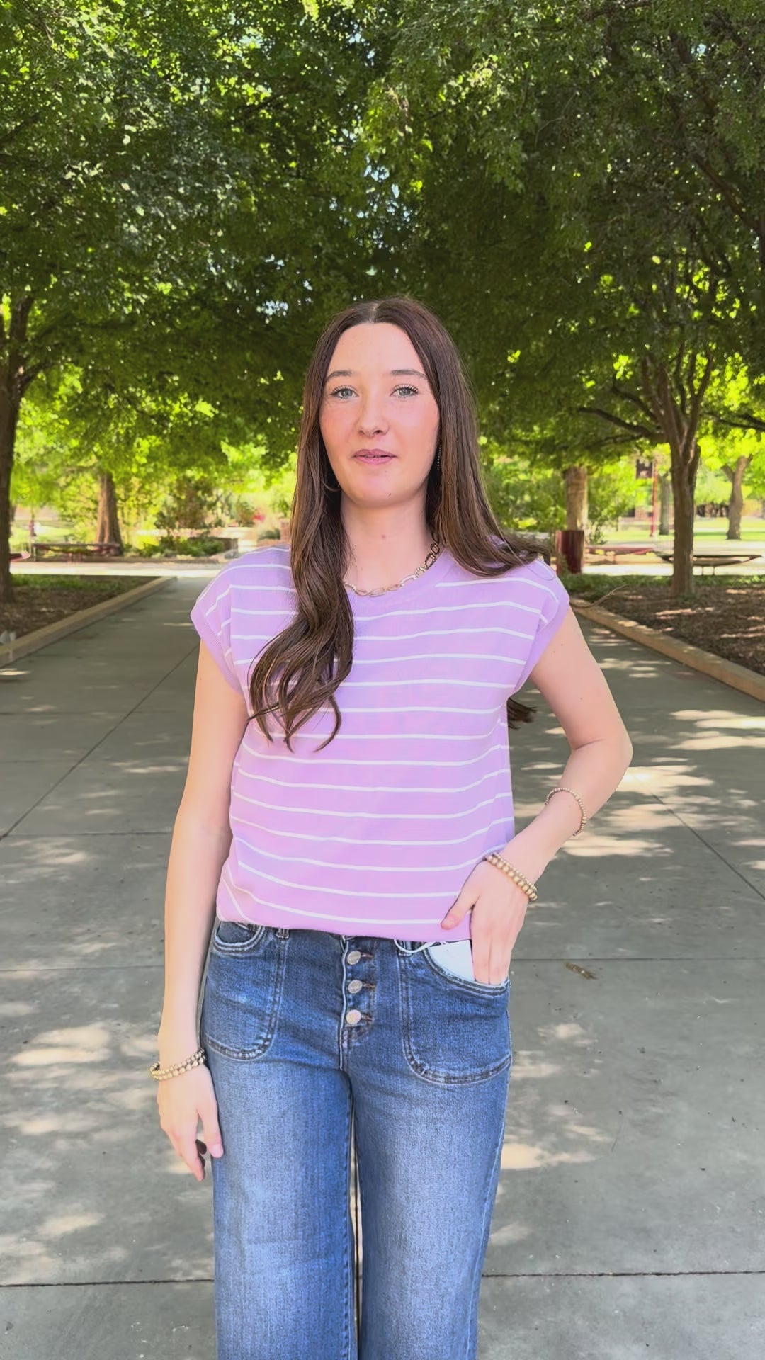 Casual Charm Lavender Sweater