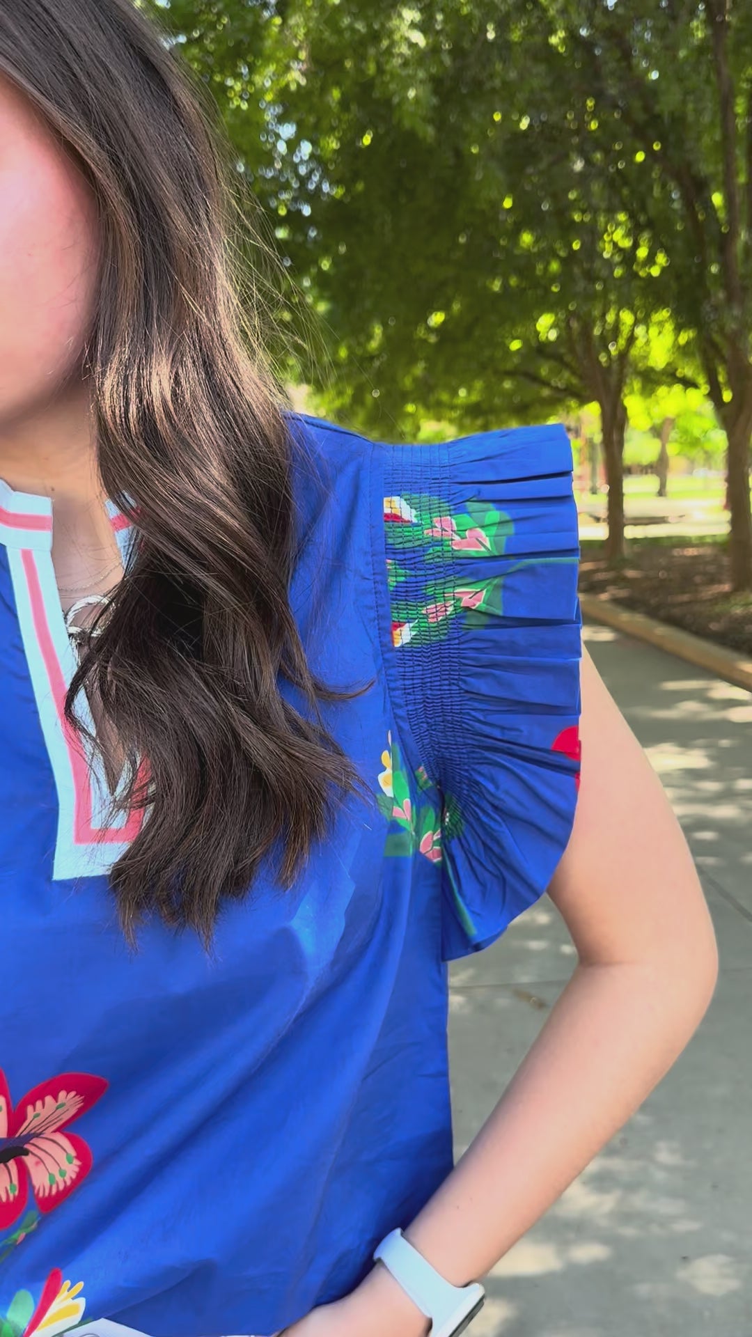 Royal Treatment Royal Blue V-Neck Top