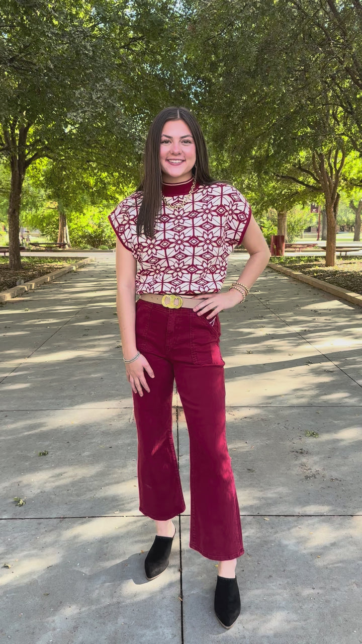 Delaney High Rise Ankle Flare Jean by Risen