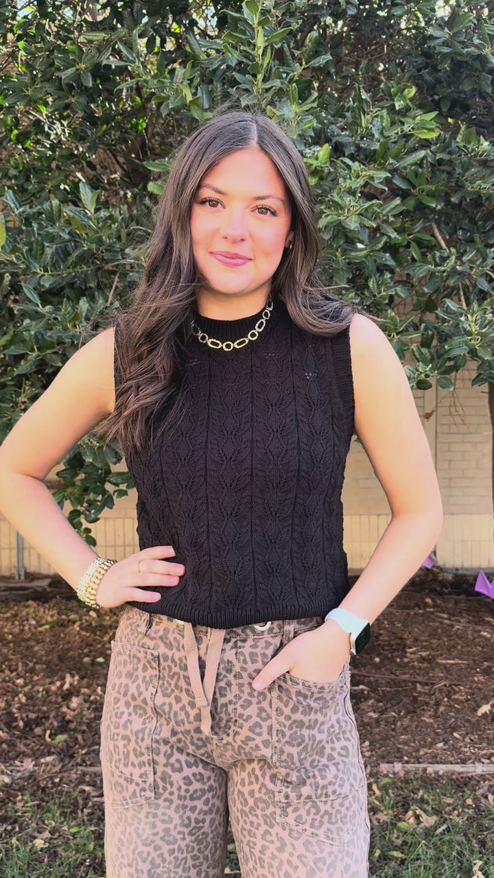 Georgia High Rise Leopard Barrel Jean by Risen