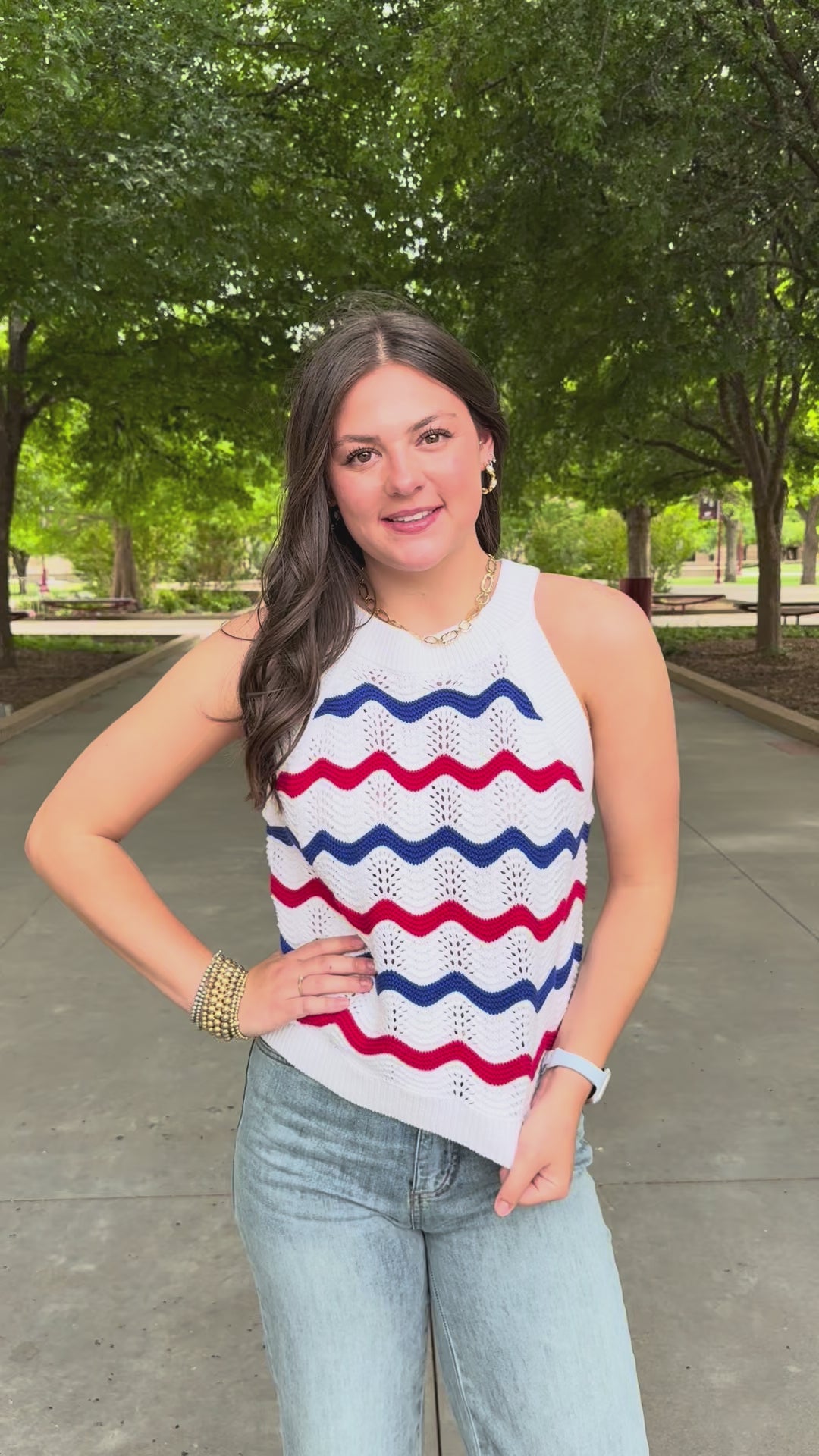 Sweet Freedom White Knit Halter Top