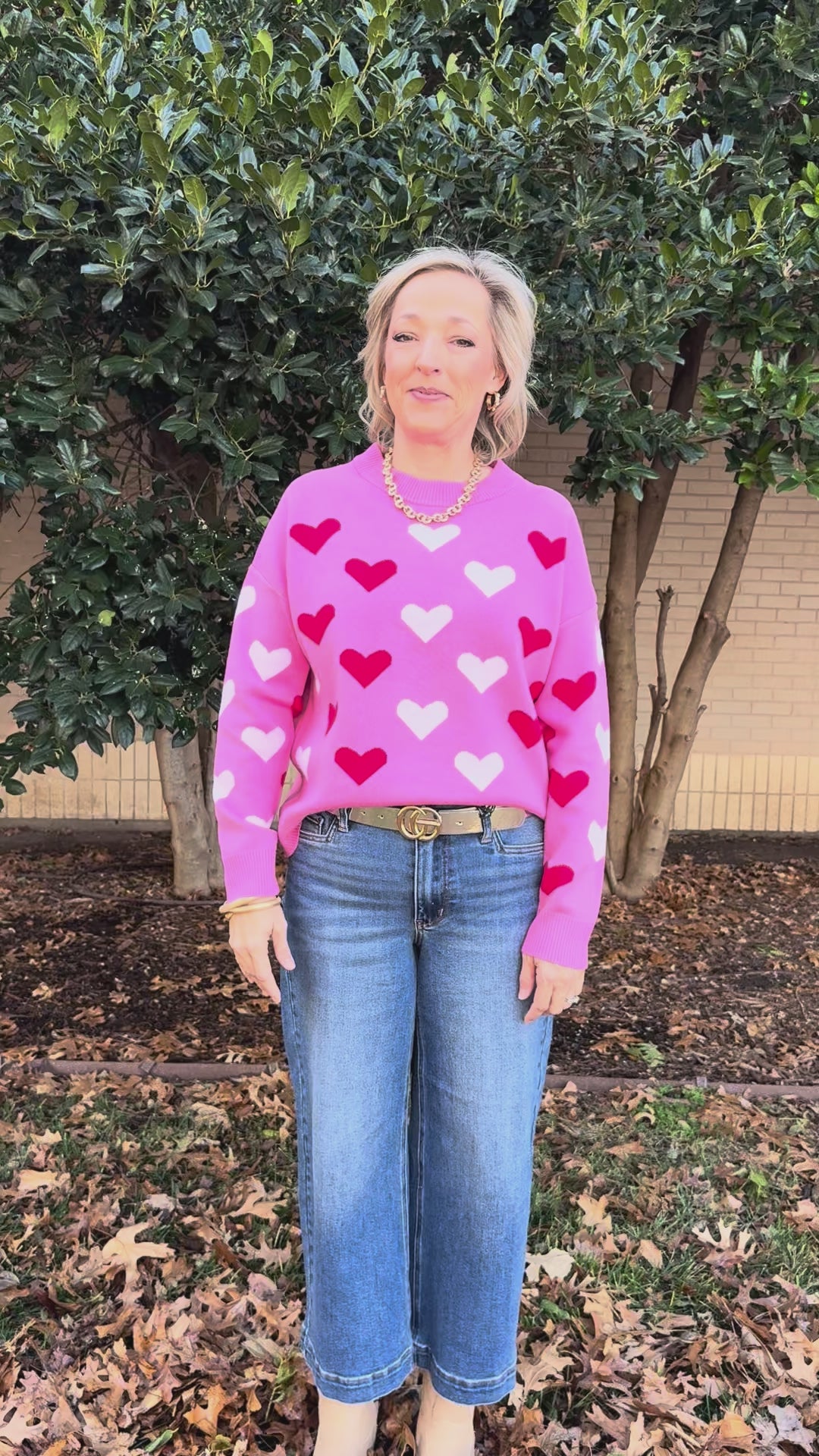 All My Heart Pink Sweater