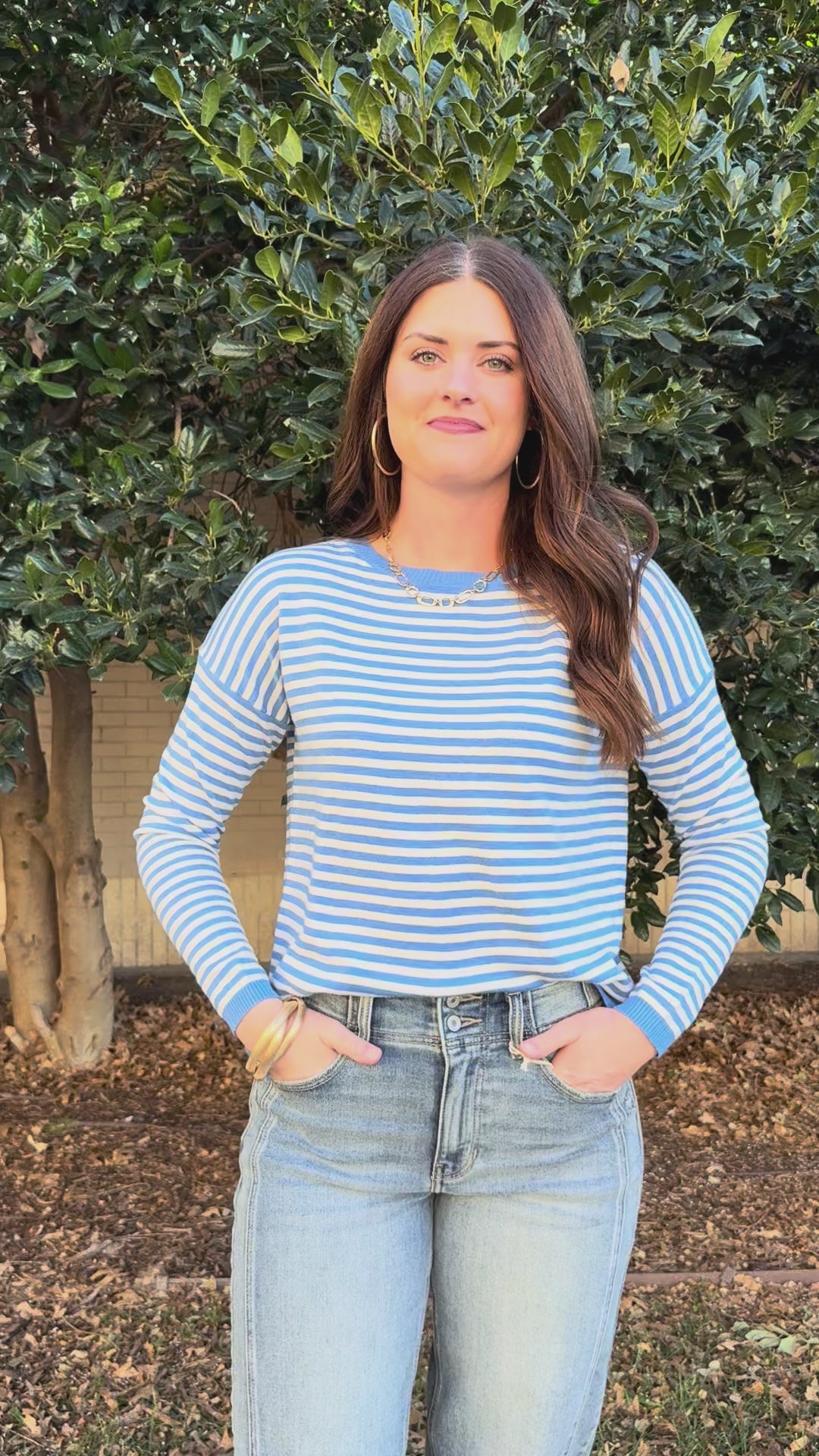 Blue Haven Striped Sweater