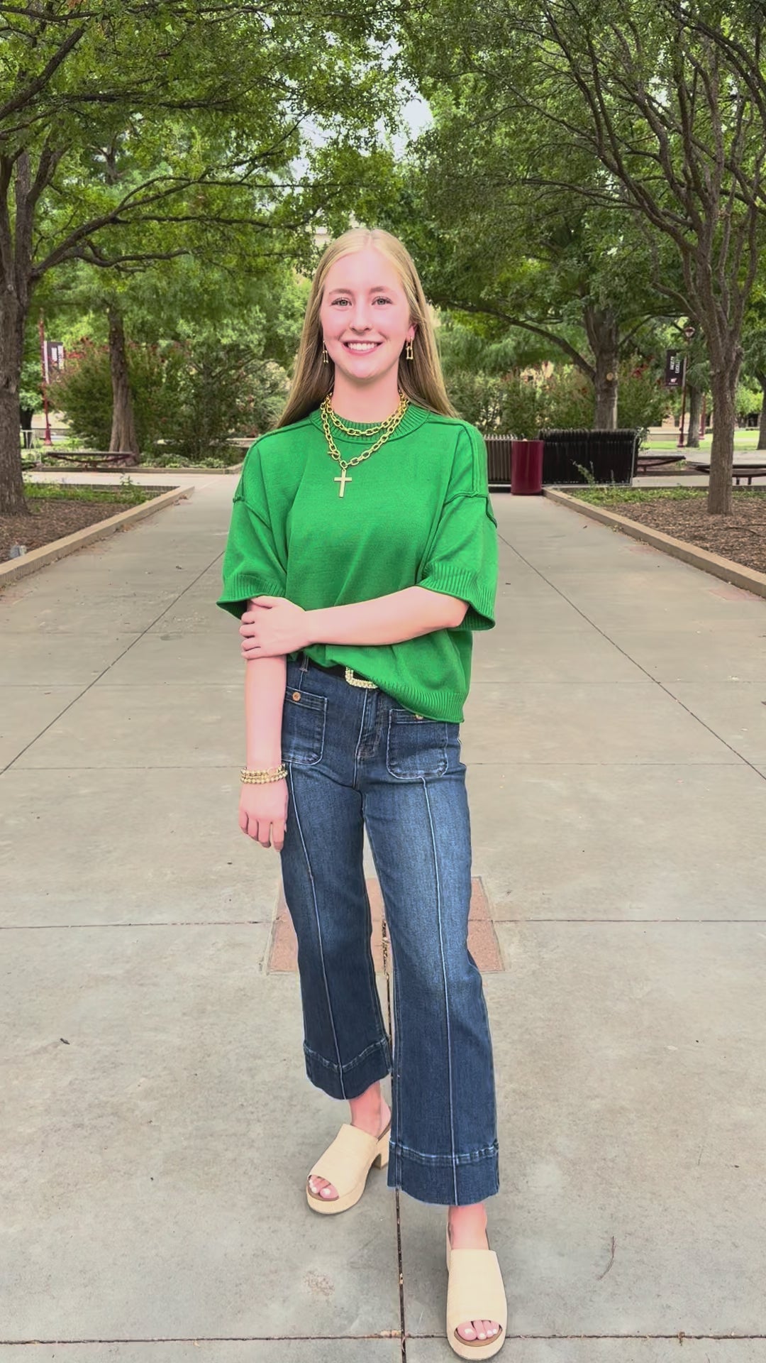 Green Mood Roll Sweater