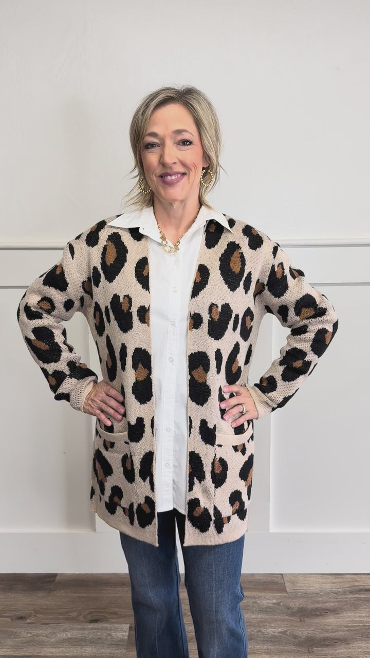 Soft Spots Front Pocket Cardigan