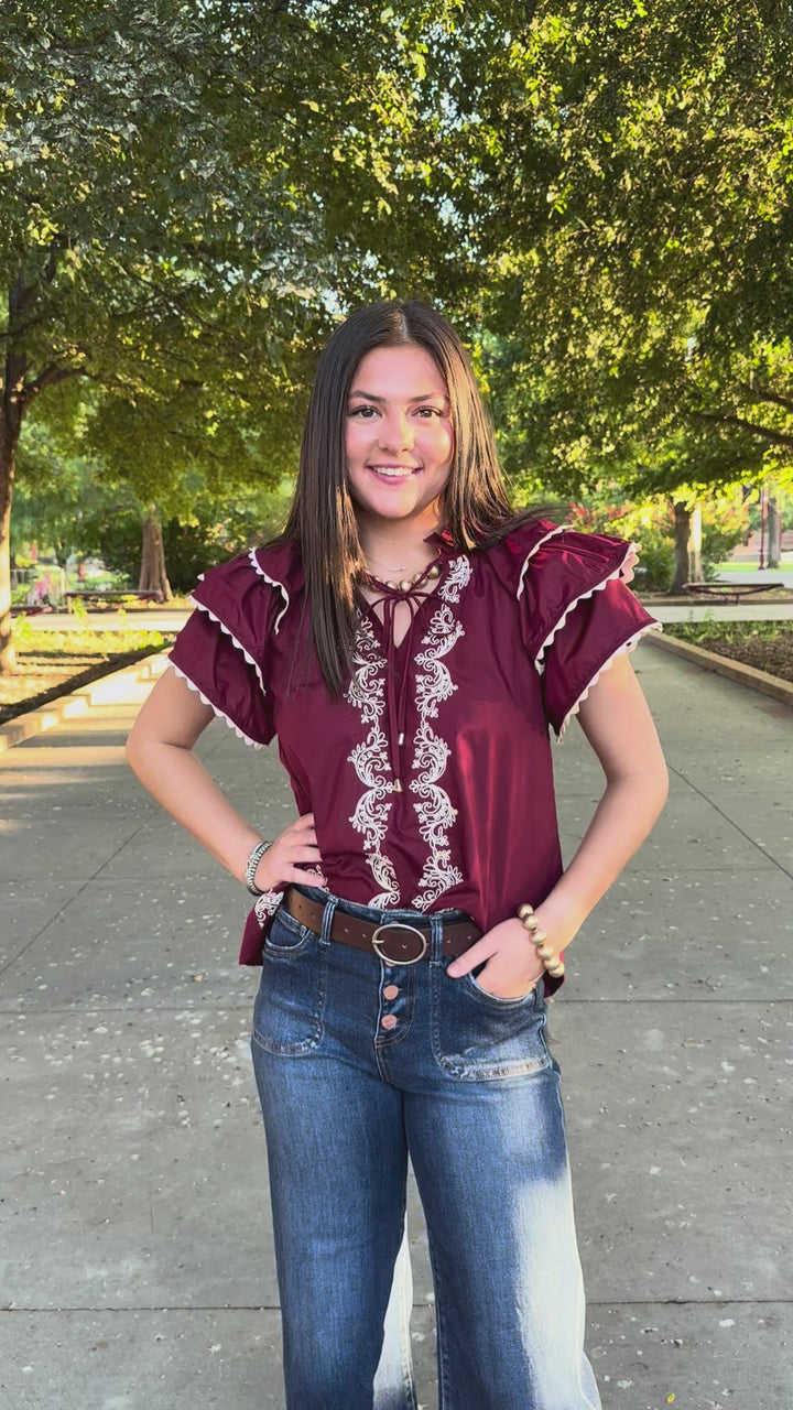 Maroon on my Mind Blouse