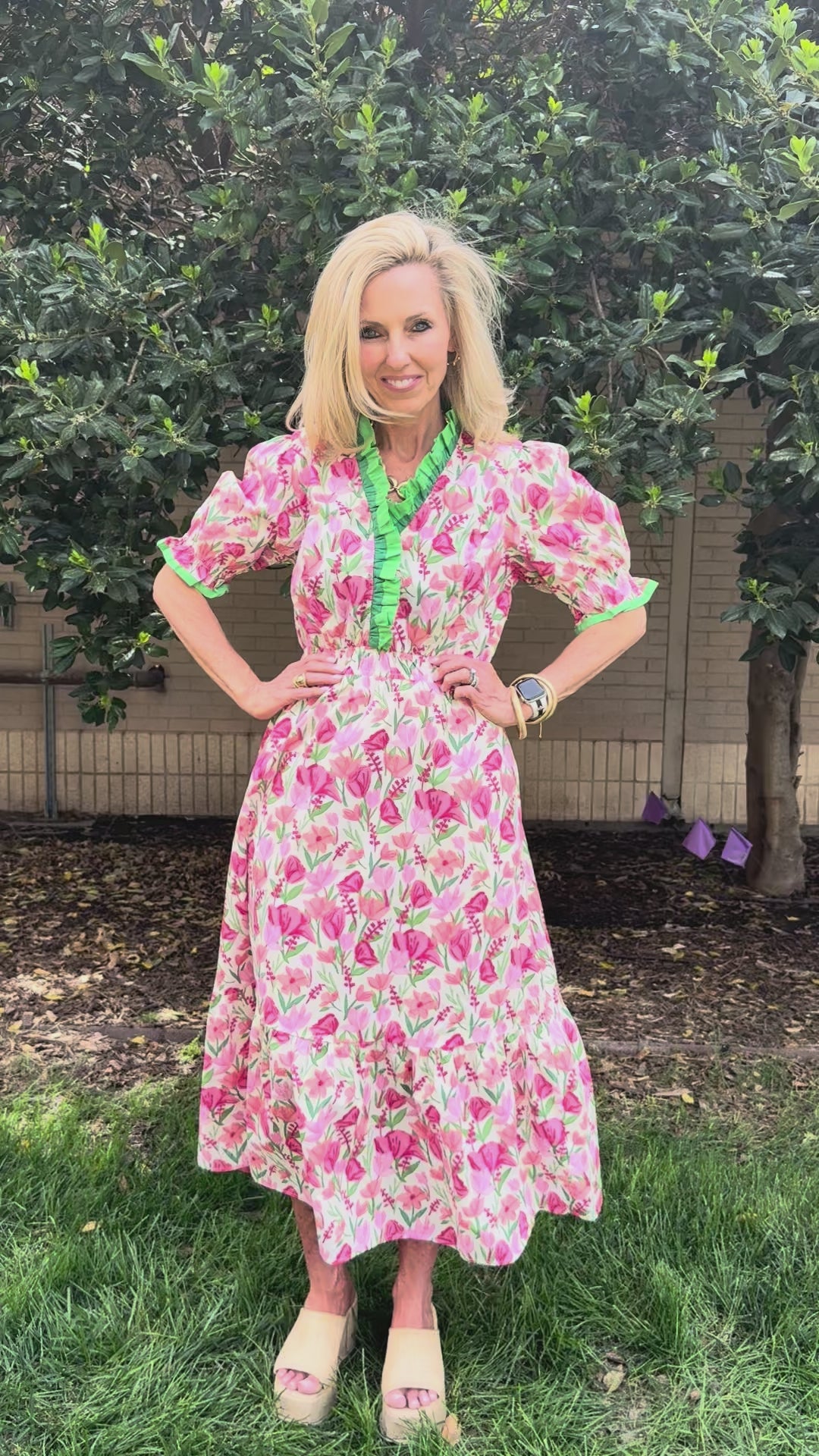 Just Blooming Floral Midi Dress