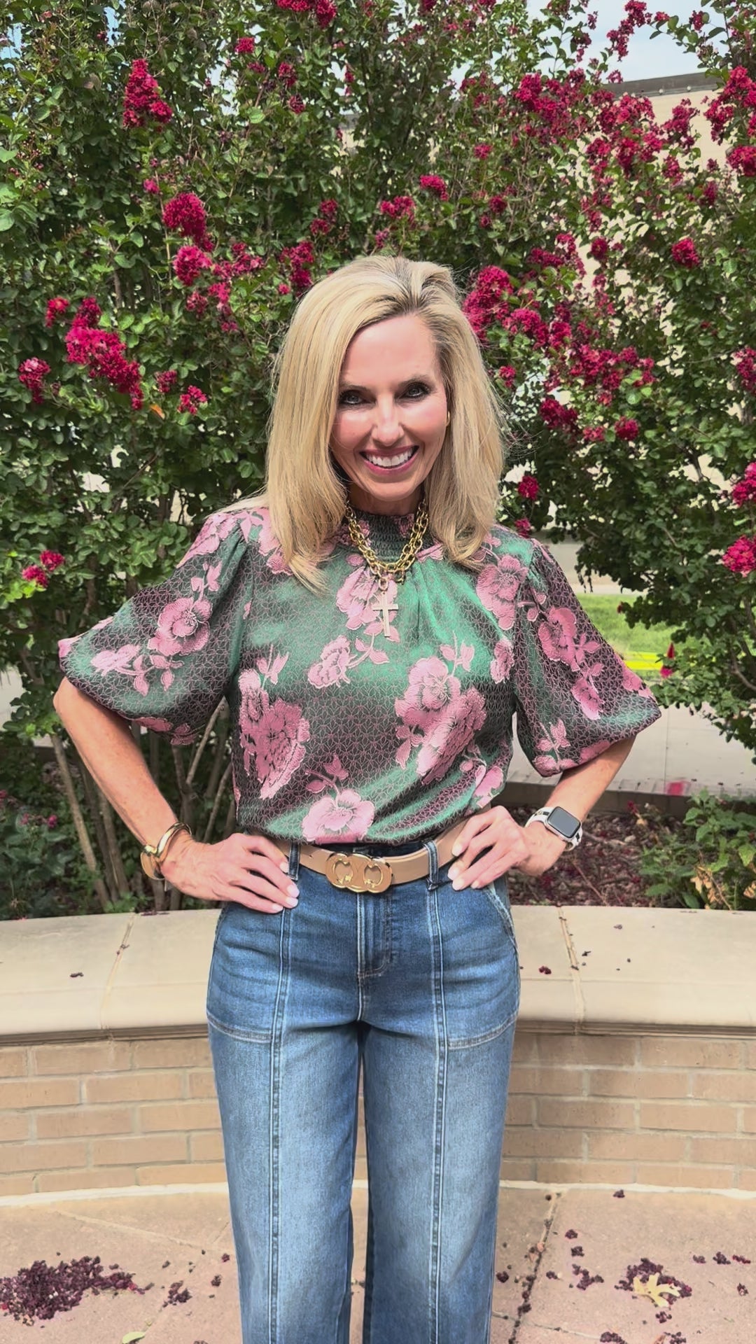 Blushing Beauty Floral Blouse