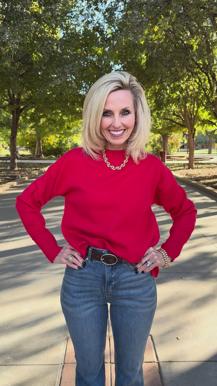 Goodness in Red Sweater