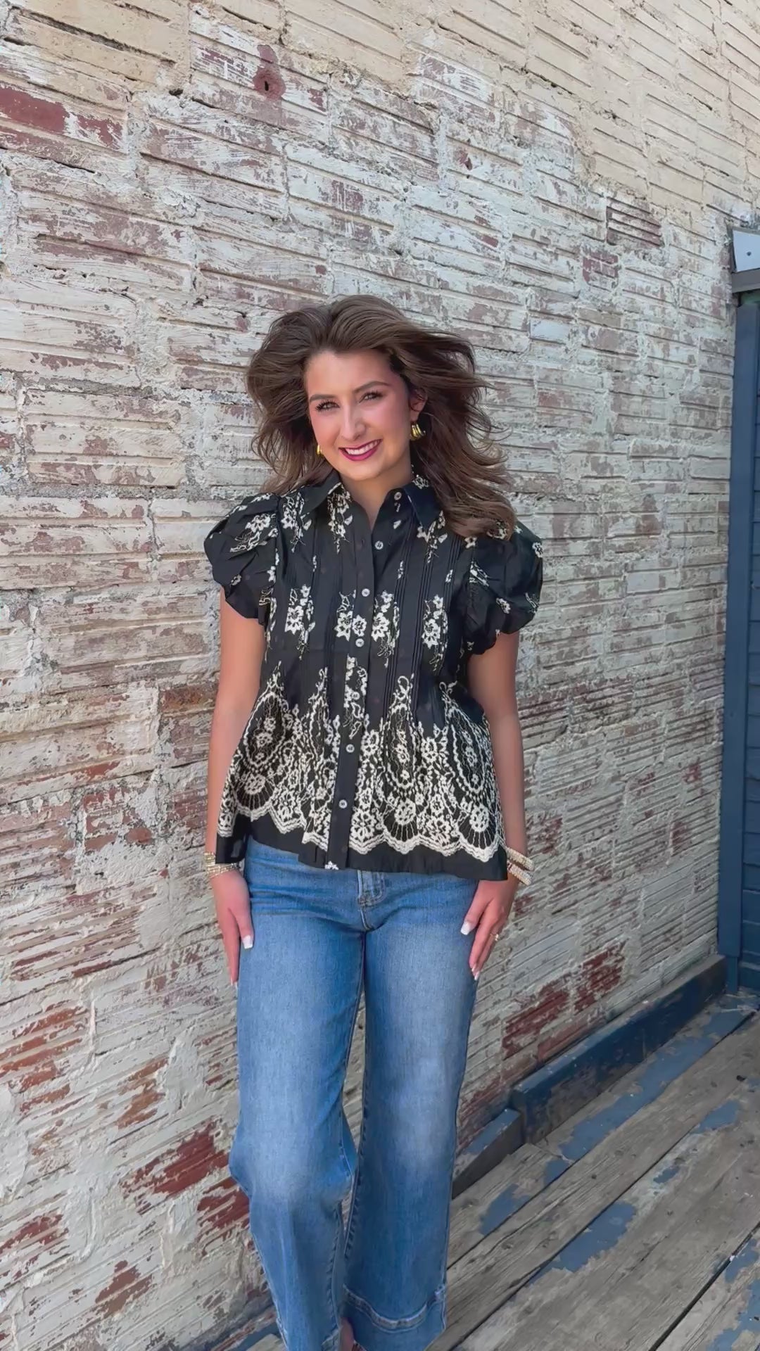 Put it in Neutral Black Blouse